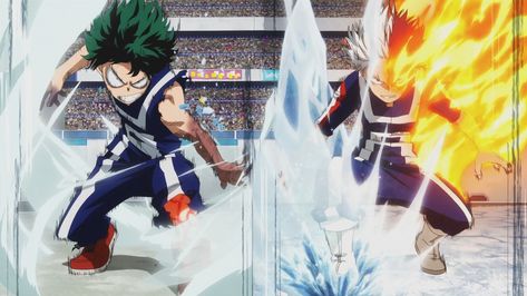 Deku vs Todoroki🔥 Deku Vs Todoroki, My Hero Academia Bakugou, Movie Animation, Deadpool Wallpaper, Funny Presents, Academia Wallpaper, Legend Wallpaper, Shes Perfect, Plant Science