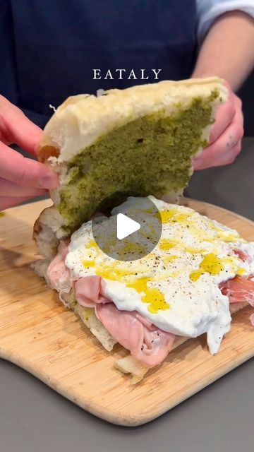 Eataly London, Focaccia Sandwich Ideas, Genovese Sauce, Nonna Recipes, Mortadella Sandwich, Focaccia Sandwich, Prosciutto Sandwich, 6th October, Sandwhich Recipes