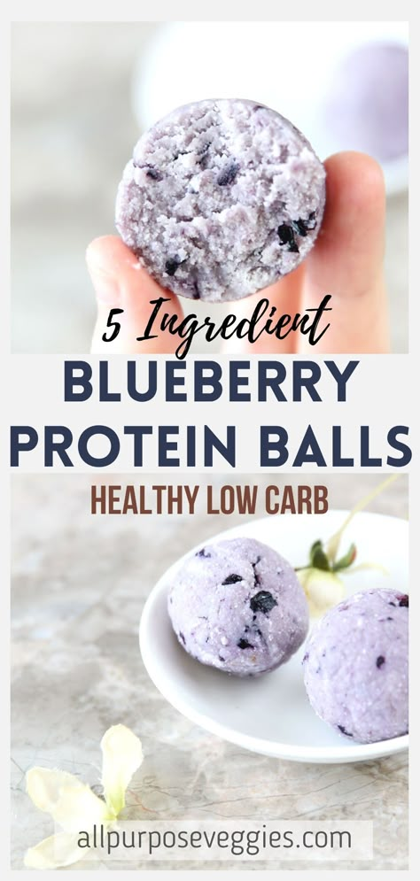 Blueberry Protein Balls, Cheesecake Protein Balls, Protein Balls Healthy, Protein Balls Recipes, Lunch Healthy, Healthy Protein Snacks, Healthy Low Carb, Ideas Lunch, Protein Powder Recipes