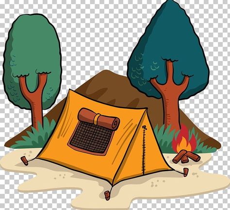 Tent Logo, Camping Cartoon, Camping Illustration, Illustration Night, 2 Aesthetic, Tents Camping, Tenda Camping, Camping With A Baby, Camping Birthday