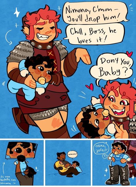 Ambrosius And Ballister, Nimona Ambrosius X Ballister, Nimona Fanart Bal X Ambrosius, Ballister X Ambrosious, Nimona Fanart, Nerdy Humor, Kermit Funny, Disney Cuties, Let's Make Art