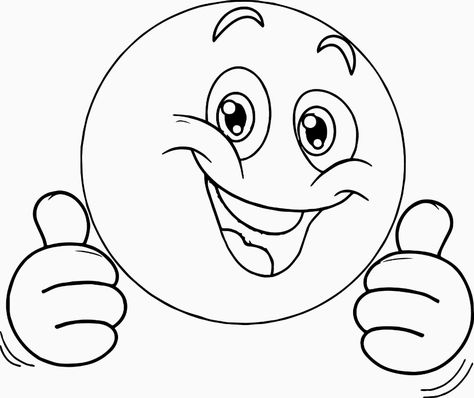 Smiley For Coloring | Emoji Coloring Pages, Emoticon Faces, Happy ... - Coloring Home Happy Face Drawing, Excited Emoji, Emoji Happy Face, Happy Emoticon, Face Coloring, Emoji Coloring Pages, Emoji Clipart, Emoticon Faces, Kindergarten Coloring Pages