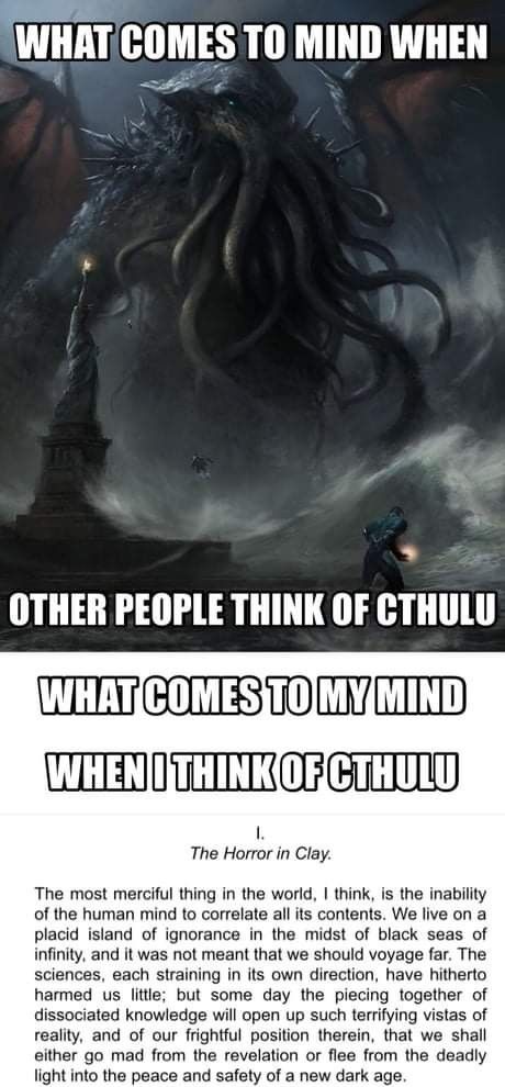 Cthulhu Quotes, Horror Quotes, Lovecraft Monsters, Lovecraft Art, Satisfying Pictures, Lovecraftian Horror, Eldritch Horror, Cthulhu Mythos, Horror Monsters