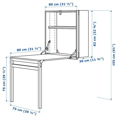 IVAR Storage unit with foldable table - pine - IKEA Ivar Storage, Painted Table Tops, Ikea France, Multifunctional Room, Ikea Ivar, Foldable Table, Diy Desk, Ikea Diy, Painted Table