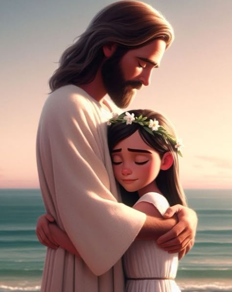 Jesus And Girl Wallpaper, Jesus Love Images, Jesus Cartoon, Gods Princess, Imagination Quotes, Jesus Loves Us, Jesus Drawings, Bible Verses For Women, Jesus Photo