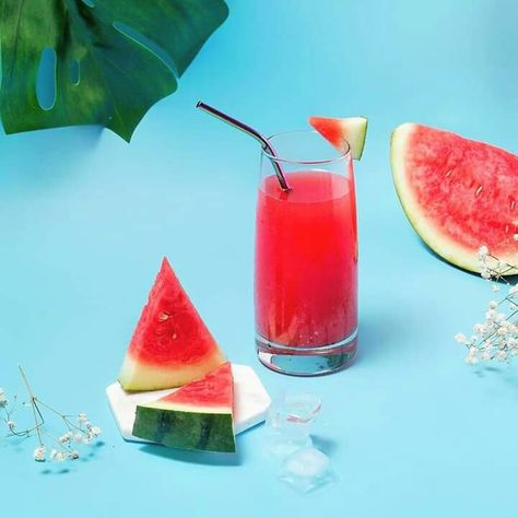 Watermelon Juice, Indonesian Food, Watermelon, Juice, Fruit, Blue