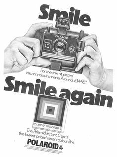 Vintage Camera Ads, Camera Ads, Fotocamere Vintage, Vintage Polaroid Camera, Antique Cameras, Old Cameras, Classic Camera, Retro Film, Vintage Polaroid