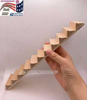 Diy Dollhouse Stairs Easy, Cardboard Stairs Diy, Cardboard Stairs, Cardboard Dollhouse Furniture, Stairs Straight, Make Dollhouse Furniture, Miniature Furniture Diy, Dollhouse Staircase, Dollhouse Furniture Plans