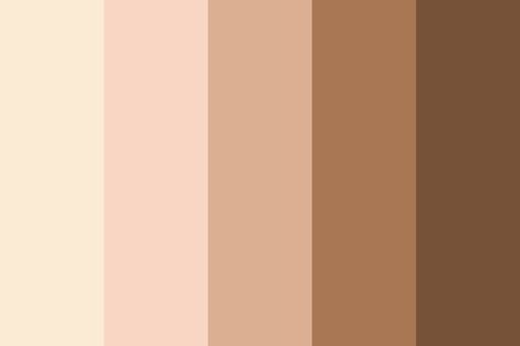 Skin Tones Color Palette, Rgb Code, Skin Palette, Coral Colour Palette, Flat Color Palette, Hex Color Palette, Bedroom Wall Paint, Skin Color Palette, Colors For Skin Tone