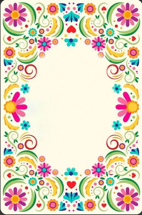 Cute Mexican Backgrounds, How To Draw Mexican Flowers, Mexican Art Flowers, Mexican Pattern Art, Mexican Flower Art, Mexican Theme Background, Mexican Design Pattern, Mexican Flowers Art, Mexican Folk Art Pattern