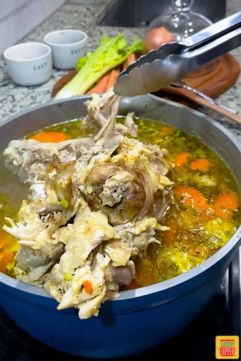 Amazing Turkey Soup Recipe - Sunday Supper Movement Turkey Carcass Soup, Best Turkey Soup, Turkey Stock Recipe, Turkey Soup From Carcass, Homemade Turkey Soup, Turkey Stew, Turkey Noodle Soup, Turkey Soup Recipe, How To Make Turkey