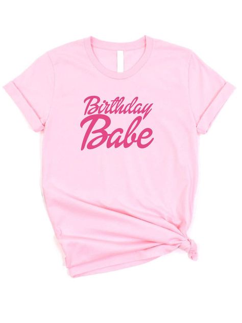 Barbie Font, Birthday Babe, Style Birthday, Barbie Birthday Party, Our Birthday, Girls Boutique Clothing, Barbie Style, Barbie Birthday, Mommy And Me Outfits