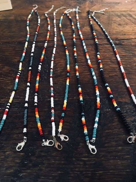 Western Fashion Jewelry, Simple Beaded Necklaces, Country Jewelry, Western Necklaces, Beaded Jewelry Necklaces, Beaded Necklace Designs, Cowgirl Jewelry, Beaded Necklace Diy, Beads Bracelet Design