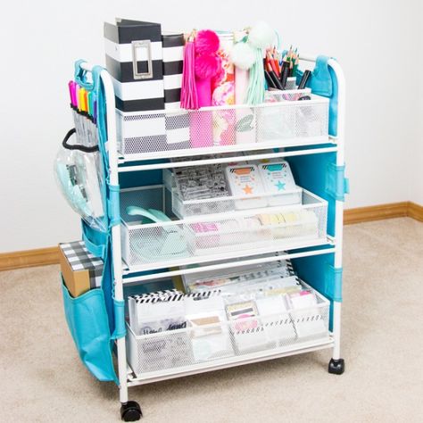 Craft Room Ideas, Pegboard Storage, Small Craft Rooms, Craft Cart, Totally Tiffany, Recycled Books, Scrapbook Organization, Organize Craft Supplies, Arts And Crafts House