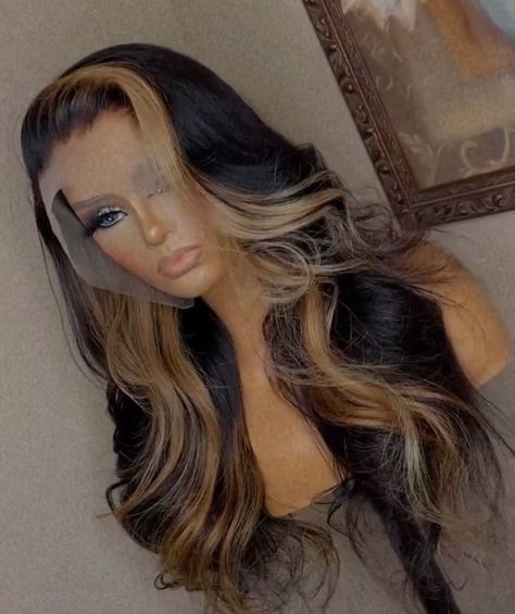 Highlight Curly Wig Black Women, Birthday Wig Hairstyles, Ginger Blonde Hair, Glamorous Curls, Hair Extensions For Short Hair, Frontal Wig Hairstyles, Hair Extentions, Dyed Natural Hair, Natural Weave