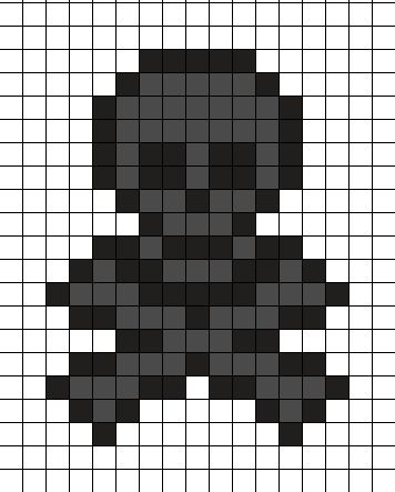 Small Pixel Grid Crochet, Crow Pixel Art, Witchy Pixel Art, Emo Pixel Art, Grunge Pixel Art, Black Pixel Art, Gothic Pixel Art, Goth Pixel Art, Graph Crochet