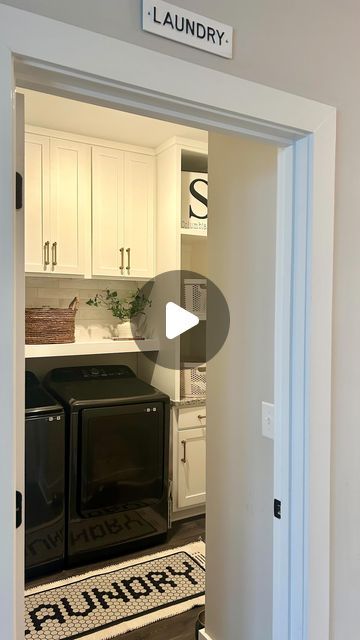 Taya Schnell on Instagram: "This laundry room makeover is complete and I can finally announce that I do not hate doing laundry at the moment." Laundry Room In Master Closet, Combined Laundry And Bathroom, Small Laundry Space, Wash Room, Doing Laundry, Laundry Room Makeover, January 29, Utility Rooms, Utility Room