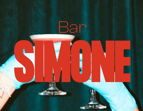 Bar Simone - Brand Identity Bar Advertising Ideas Graphic Design, Wine Bar Branding Design, Cocktail Bar Brand Identity, Retro Visual Identity, Dive Bar Logo, Retro Branding Design Visual Identity, Sports Bar Branding, Bar Identity Design, Drinks Graphic Design