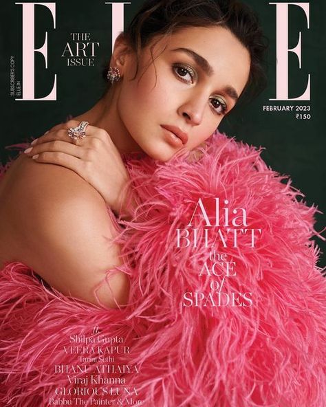 Bhumika Arora, Pooja Mor, Alia Bhatt Photoshoot, Women Picture, Celebrity Plastic Surgery, Fashion Magazine Cover, February 2023, Ranbir Kapoor, Elle Magazine