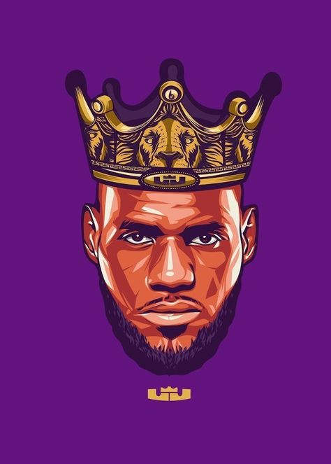 cool nba wallpapers drawing of lebron james wearing a crown his logo underneath purple background Lebron James Background, Lebron James Art, Lebron James Poster, James Wallpaper, Lakers Wallpaper, Lebron James Wallpapers, Nba Artwork, Sport Posters, Nba Lebron James