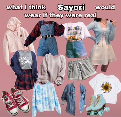 Ddlc Inspired Outfits, Ddlc Outfits, Ddlc Headcanons, Clothing Headcanons, Kimberly Core, Character Headcanons, Comfy Clothing, Character Inspired Outfits, Casual Cosplay