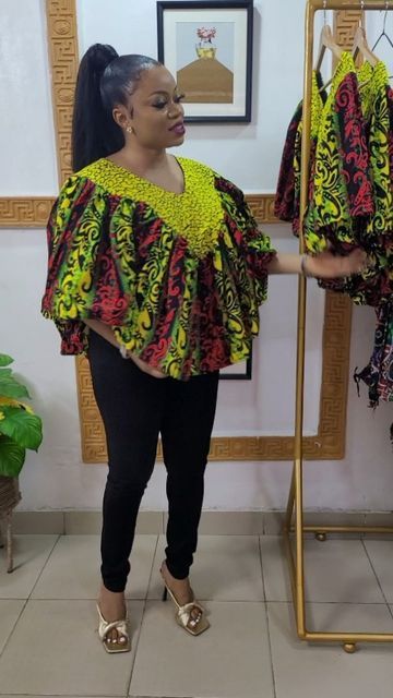 Free Ankara Tops, African Blouses With Jeans, Ankara Tops Blouses With Jeans, Ankara Blouse Styles For Jeans, Ankara Top Styles For Jeans, Ankara Tops With Jeans, Ankara Blouse Styles, Ankara Tops Blouses, Citation Silence