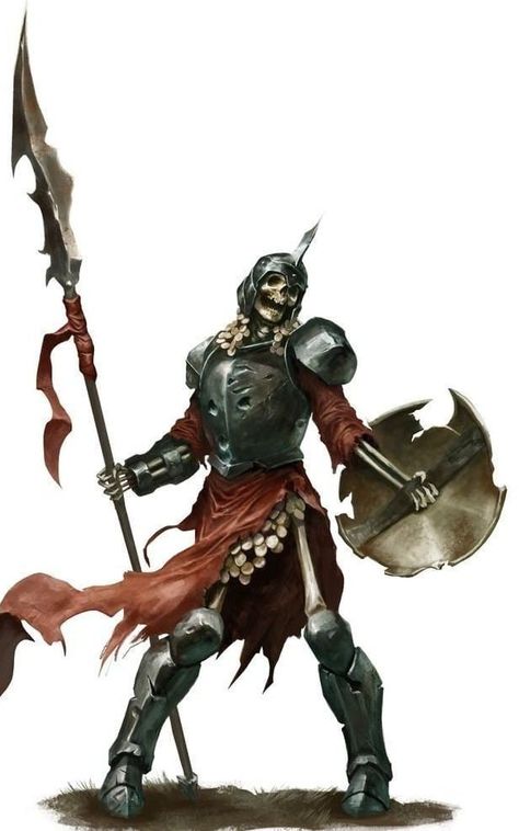 Skeleton Warrior, Warhammer Age Of Sigmar, Creature Artwork, Fantasy Battle, Age Of Sigmar, Paintings And Drawings, Monster Concept Art, Dungeons And Dragons Characters, Dungeons And Dragons Homebrew