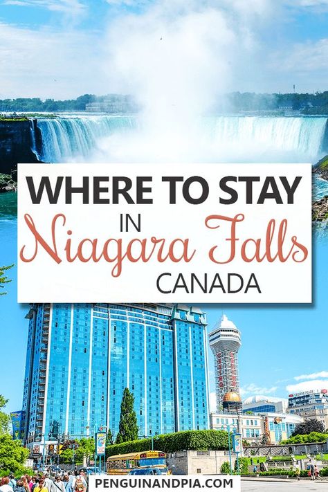 Wondering where to stay in Niagara Falls, Canada? In this guide, we give you an overview of some of the best and most popular Niagara Falls neighbourhoods and share some great Niagara Falls hotel for different styles and budgets - from some of them you even have amazing views of the waterfalls! #niagarafalls #canada #accommodationguide Niagara Falls Restaurants, Niagara Falls Vacation, Niagara Falls Trip, Butterfly Conservatory, Amazing Restaurants, Visiting Niagara Falls, Niagara Falls Ontario, Girls Trips, Edmonton Canada