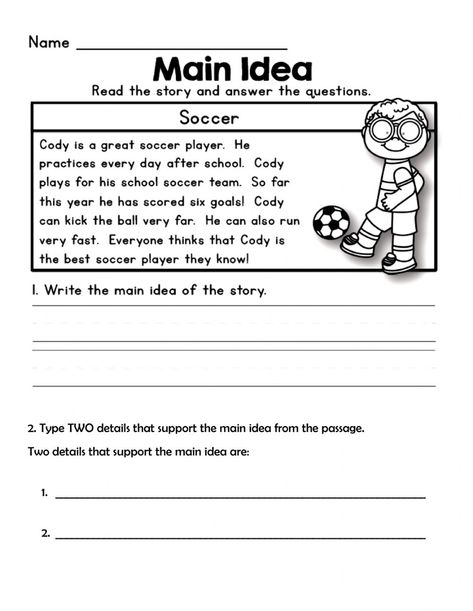 Main Idea And Key Details 3rd Grade, Main Idea Worksheet 1st Grade, Main Idea Worksheets 2nd Grade, Main Idea Activities 2nd Grade, Main Idea Worksheet 3rd Grade, Main Idea And Details Worksheet, 3rd Grade Writing Worksheets, Main Idea Kindergarten, Main Idea Activities