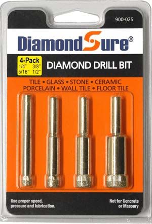 SUCKS  4-Pack Assortment - DiamondSure Diamond Drill Bit Dremel Tools, Drilling Glass, Wine Bottle Centerpieces, Diamond Core, Wood Repair, Dremel Projects, Glass Bottle Diy, Dremel Tool, Marble Quartz