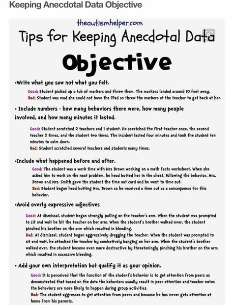 Keep Objective Anecdotal Data Aba Training, Teaching Strategies Gold, Anecdotal Notes, Data Binders, Behavior Interventions, School Social Work, Creative Curriculum, Behavior Analysis, Class Management