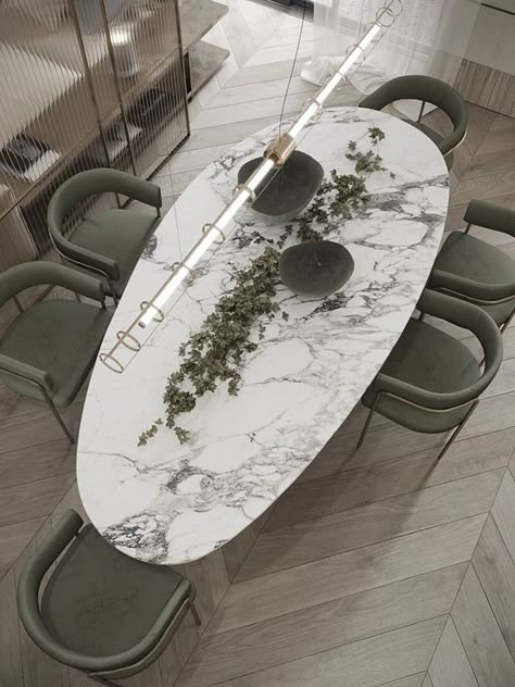 Dining Table For 6, Dining Room Design Luxury, Dining Table Design Modern, Interior Design Dining Room, Marble Dining Table, Small Kitchens, Modern Dining Room Tables, Dining Room Interiors, Luxury Dining Room