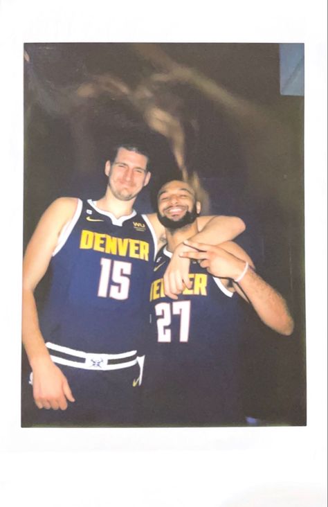 Nba Polaroid, Slam Magazine, Jamal Murray, Nikola Jokic, Nba Wallpapers, Simple Phone Wallpapers, Denver Nuggets, Basketball Pictures, Home Team