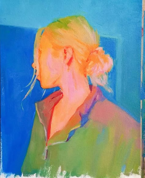 Nice Painting, Profile Portrait, Blonde Woman, Arte Sketchbook, Arte Inspo, Wow Art, A Level Art, Ap Art, Pastel Art