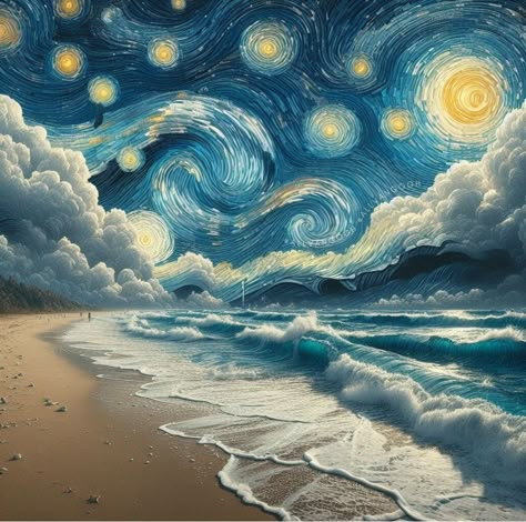 Epic Wallpaper, فنسنت فان جوخ, 2d Painting, Paint And Drink, Inspiration Pics, Starry Night Art, Inspired Tattoos, Arte Van Gogh, Van Gogh Museum