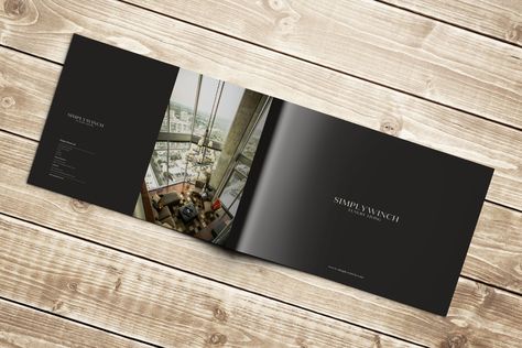 Simply Winch Brochure for high end luxury apartment lettings agency. Luxury Real Estate Brochure, Architecture Brochures, Luxury Brochure, Property Brochures, Portfolio Design Layout, Luxury Branding Design, Brochure Design Inspiration, Booklet Design, Brochure Layout