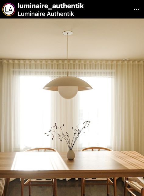 Japandi Dining Lighting, Japandi Dining Room Lighting, Light Above Dining Table, Dining Table Light Fixture, Dome Light Fixture, Ball Installation, Japandi Dining Room, Japandi Dining, Minimal Dining