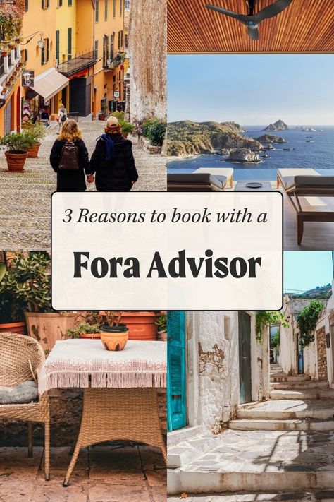 Booking with a Fora Advisor – aka me! – is your secret weapon to better travel. When you book with me, you benefit from expert itinerary planning, insider recs & killer hotel perks. Travel Advisor, Itinerary Planning, Vacation Planner, Travel Business, Global Travel, Ways To Travel, Travel Agent, Travel Agency, Business Travel