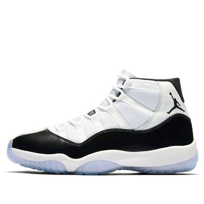 The Nike Air Jordan 11 "Concord" delivers luxury and chicness with its signature glossy patent leather outlining the upper. Embracing the white midsole is a layer of icy blue outsole, which gives a taste of simplicity. (SNKR/Heel/AJ11/Unisex/High Top/Basketball) Jordan Shoes 11, Jordans 11, Air Jordan 11 Concord, Jordan 11 Concord, Jordan 11s, Nike Air Jordan 11, Air Jordan 11 Retro, Jordan 11 Retro, Air Jordan 11