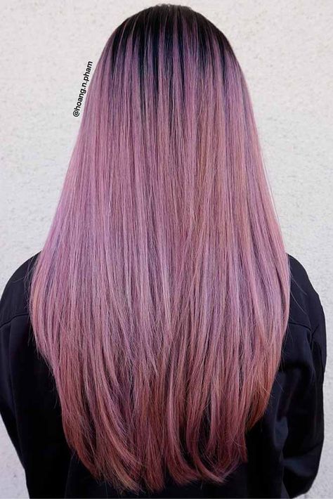 Chocolate Lavender Hair, Chocolate Ombre Hair, Chocolate Lilac Hair, Hair Color Ideas For Brunettes Balayage, Hair Color Pictures, Rock Hairstyles, Hair Color Chocolate, Lilac Hair, Lavender Hair