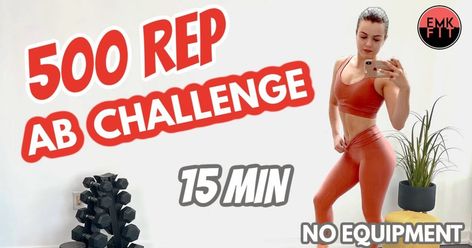 15-Minute 500-Rep Ab Challenge Workout From Emkfit | POPSUGAR Fitness Best Workout Songs, Emily Thorne, Challenge Workout, Ab Workout Challenge, Ab Core Workout, Weekly Workout Plans, Ab Challenge, Workout Songs, Hiit Workouts