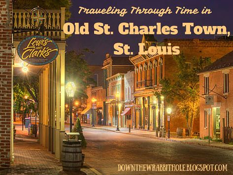 If you are looking for things to do in St. Louis, Missouri, USA, then check out Old St. Charles Town, which is the most historic part of the city! Filled with unique ambiance and shops, this area of town makes you feel like you've stepped back in time. Click on the image to access a blog post with more information on how to visit from "Down the Wrabbit Hole Travel". Christmas In St Louis, Travel Missouri, Missouri Vacation, St Charles Missouri, Fun Trips, Road Trip Map, Old Train Station, Branson Missouri, Gateway Arch