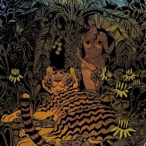 @em_niwa • Instagram photos and videos Jungle Illustration, Tiger Art, Tiger Tattoo, In The Jungle, Illustration Inspiration, Inspiration Board, Tigers, Art Projects, Concept Art