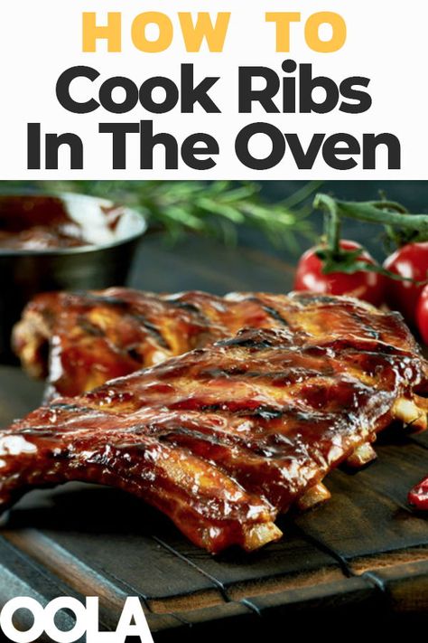 Lamb Ribs Recipe, Cook Ribs In The Oven, Pork Ribs Recipes, Oven Pork Ribs, Baked Ribs Recipe, Ribs Recipe Oven, Oven Cooked Ribs, Grilled Baby Back Ribs, Barbecued Ribs