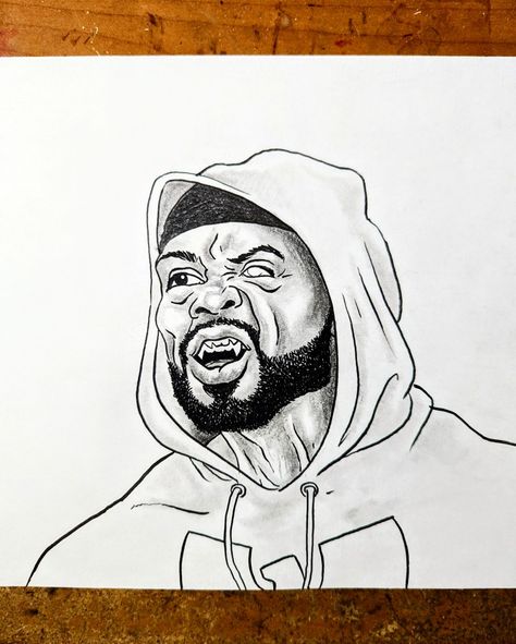 Hip Hop. Wu Tang. Wu Tang Drawing, Method Man, Wu Tang, Hip Hop, The Originals, Drawings, Quick Saves, Art