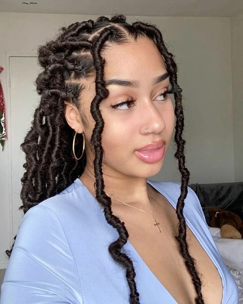 #girlboss #lovelife #pinterest #vintage #viralpost Spring Twist Hairstyles, Cute Hairstyles Braids, Boho Hair Wrap, Braids Step By Step, Crochet Styles, Spring Twists, Faux Locs Hairstyles, Cute Curly Hairstyles, Cute Braided Hairstyles