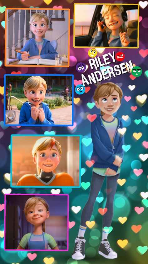 Riley 💙 #rileyinsideout #rileyandersen Inside Out Riley, Ariana Grande Anime, Disney Inside Out, Inside Out 2, Disney Fantasy, Animal Wallpaper, Disney And Dreamworks, Dreamworks, Pixar