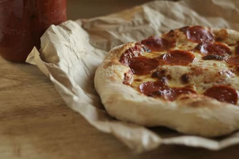 No Knead Pizza Crust Recipe Ultimate Pizza Dough Recipe, The Prairie Homestead, From Scratch Recipes, Prairie Homestead, Homemade Pizza Crust, Pickle Recipes, Scratch Recipes, Artisan Pizza, Cooking Pizza