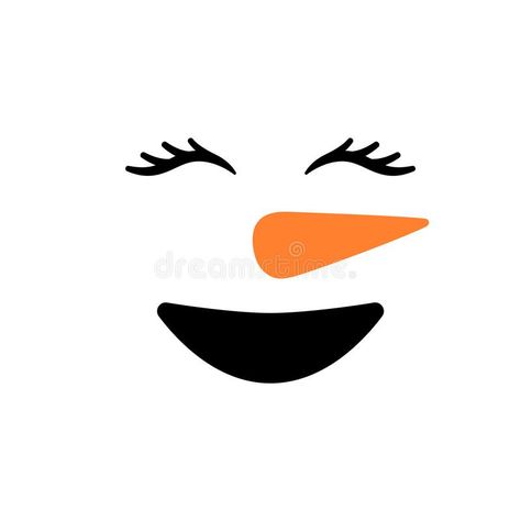 Cute Snowman Face - Vector. Snowman Head. Vector Illustration Isolated Stock Vector - Illustration of design, flat: 132650219 Snowman Head, Flat Background, Snowman Faces, Cute Snowman, Background Illustration, White Background, Stock Vector, Vector Illustration, Design