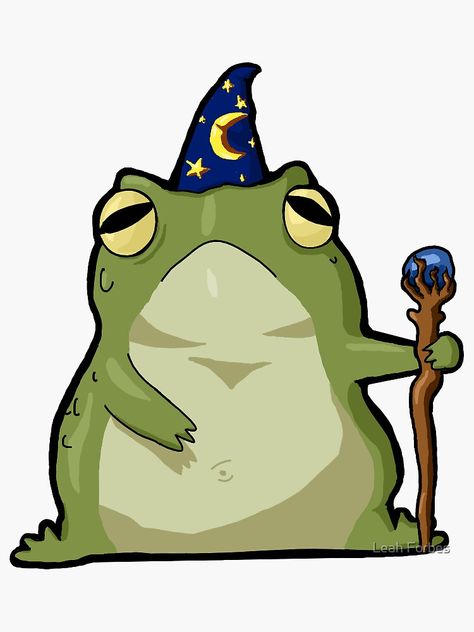 Wizard Frog On Mushroom, Wizard Frog Drawing, Toad Wizard, Toad Drawing, Frog Emotes, Wizard Drawings, Frog Wizard, Wizard Frog, Drawing Commissions